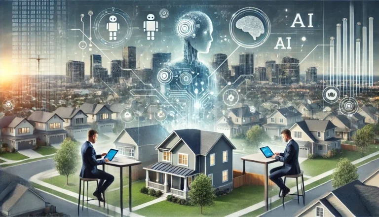 Real estate professionals leveraging AI for property valuations and transactions.