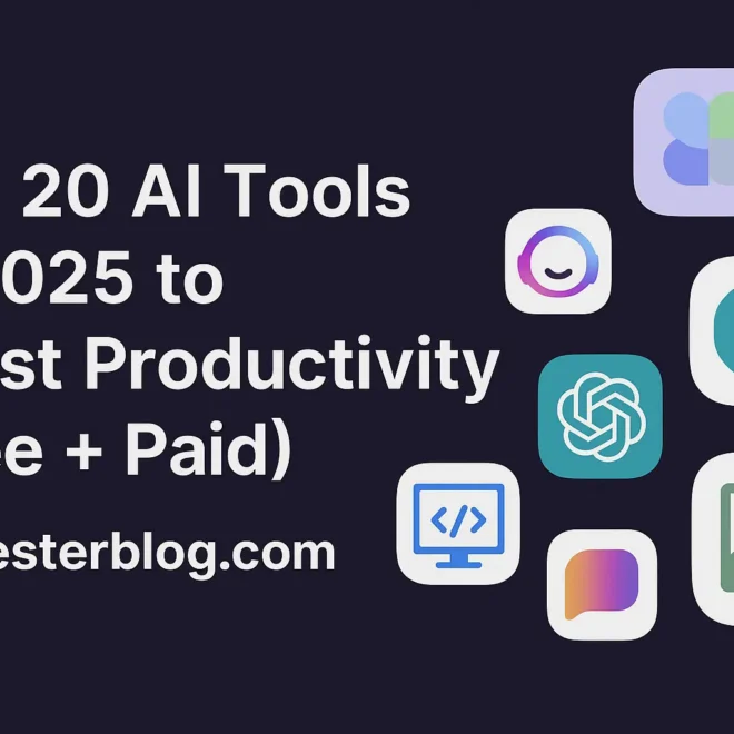 Top 20 AI Tools in 2025 (Free + Paid) to Skyrocket Your Productivity